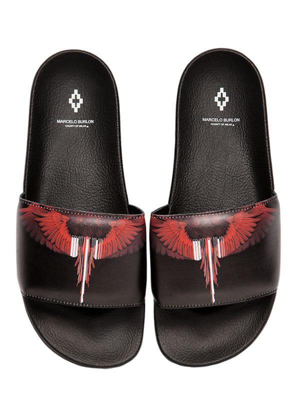 The Luxe Culture – Marcelo Burlon Wing Red Slides