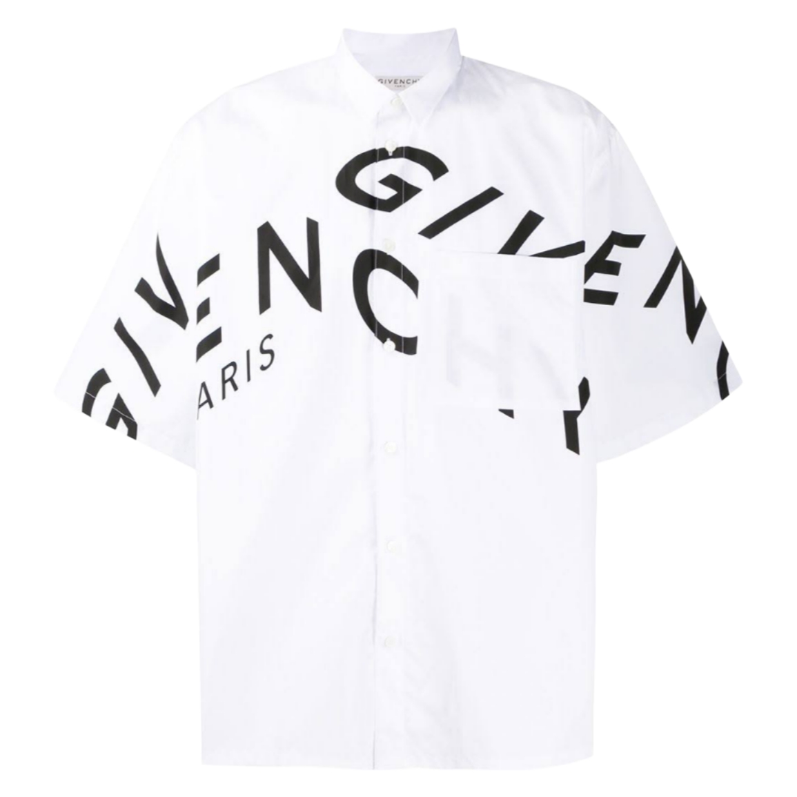 The Luxe Culture – Givenchy Refracted Logo White Shirt