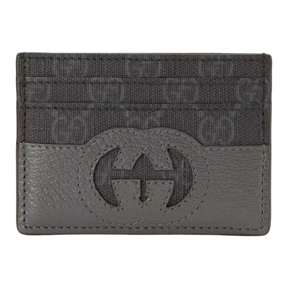 The Luxe Culture – Gucci Interlocking Grey Card Holder